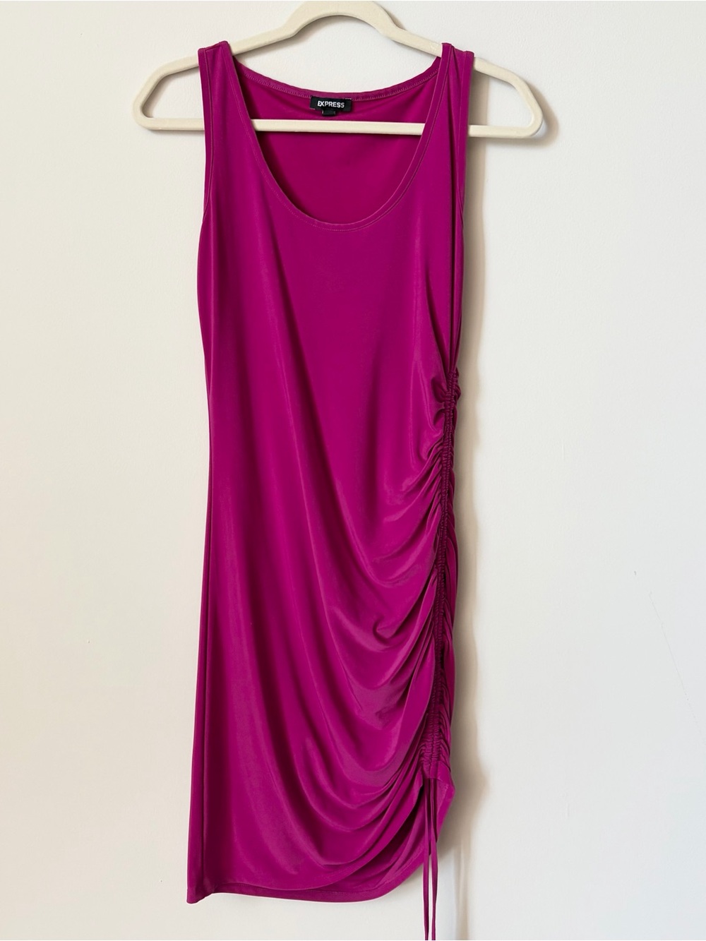Express Ruched Side Tie Dress
